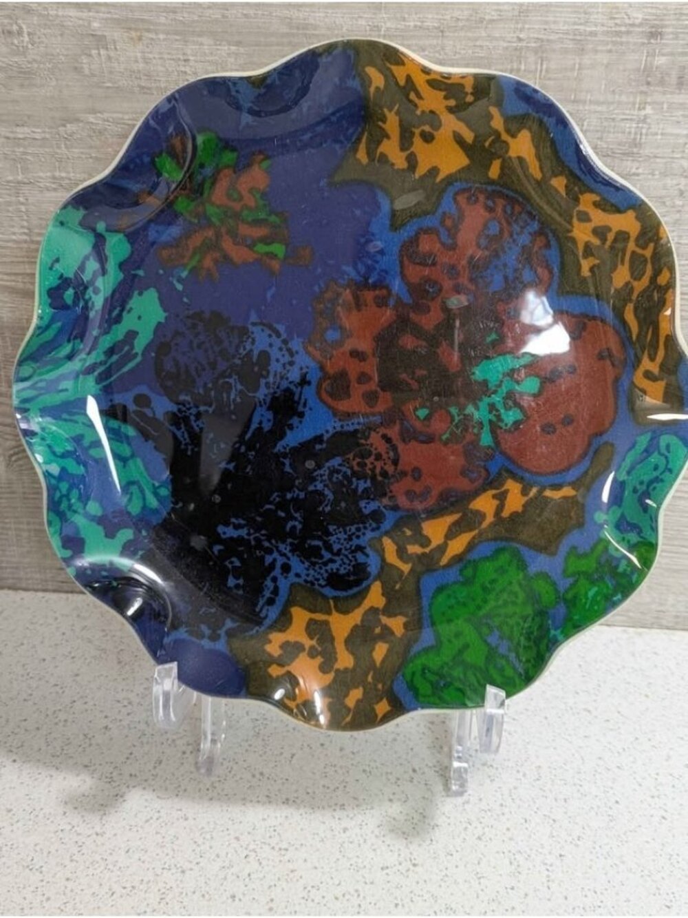 Hardy-Glenwood Products FAB Fabric-In-Polyester Decorative Plate